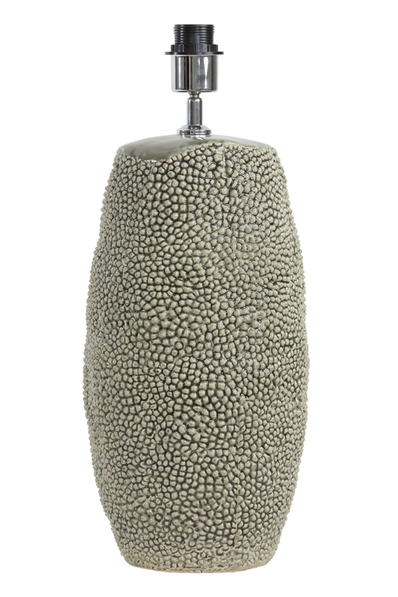LAMPENFUSS Kyara Grau Ø34,5/59 cm - Grau, Keramik (34.5/34.5/59cm) - Light & Living
