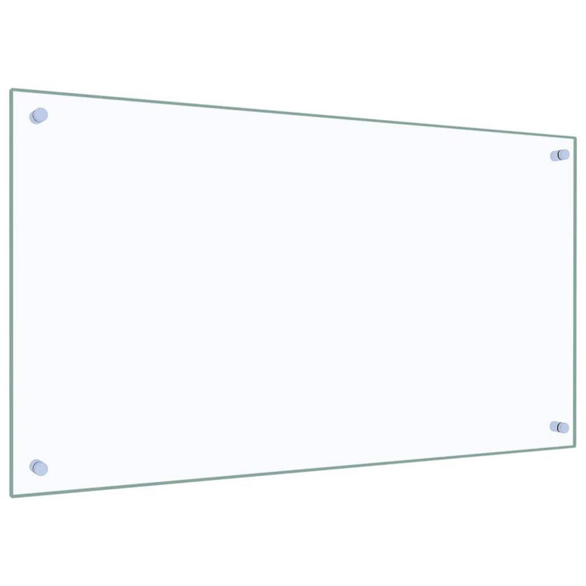 KÜCHENRÜCKWAND Glas 90x50 cm Transparent Wand-Spritzschutz - Transparent, Glas (90/50/0.6cm) - DELUKE