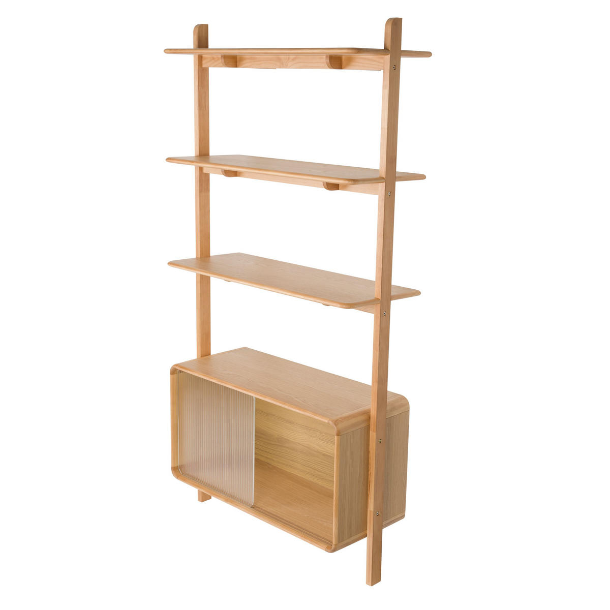 STANDREGAL Rise Natur - Beige, Holz (90/180/35cm) - Zuiver