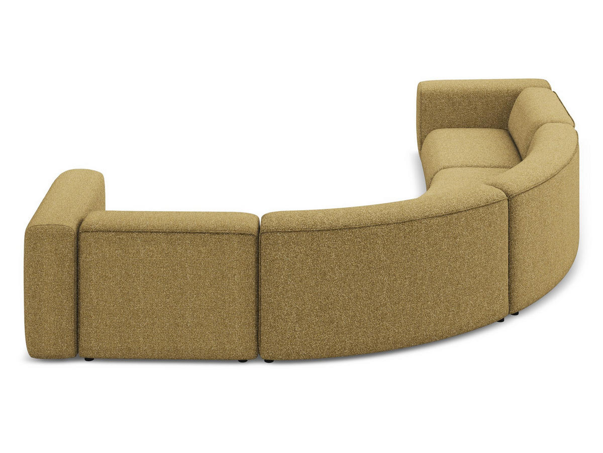 ECKSOFA Strukturstoff Stoff Gelb - Currygelb/Gelb, Kunststoff/Textil (318/318cm) - Makamii