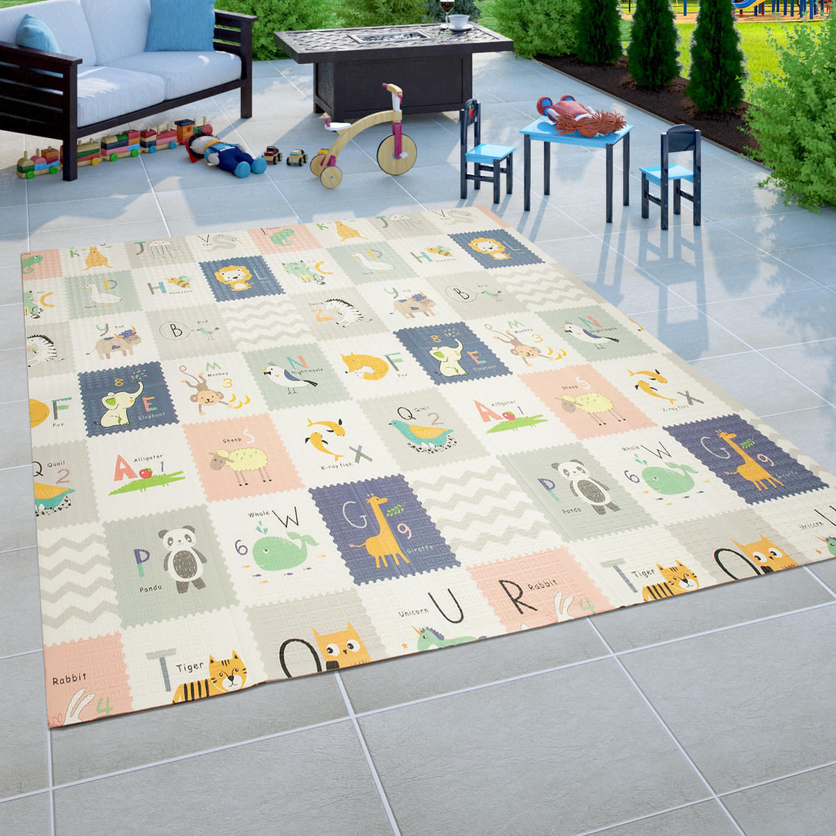 KINDERTEPPICH 150/200 cm Folding Mat 682 - Weiß, Textil (150/200cm) - Paco Home