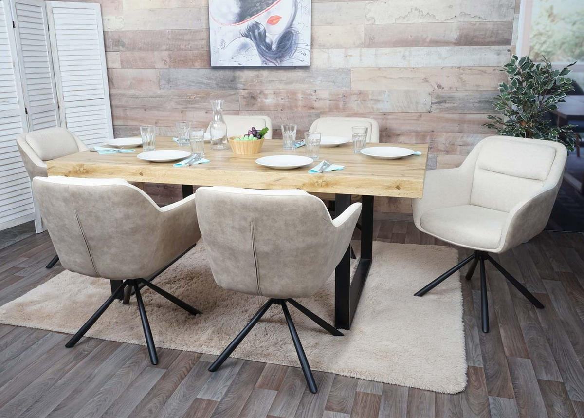 ESSZIMMERSTUHL Cremeweiß - Creme/Weiß, Textil (65/83/57cm) - MCW