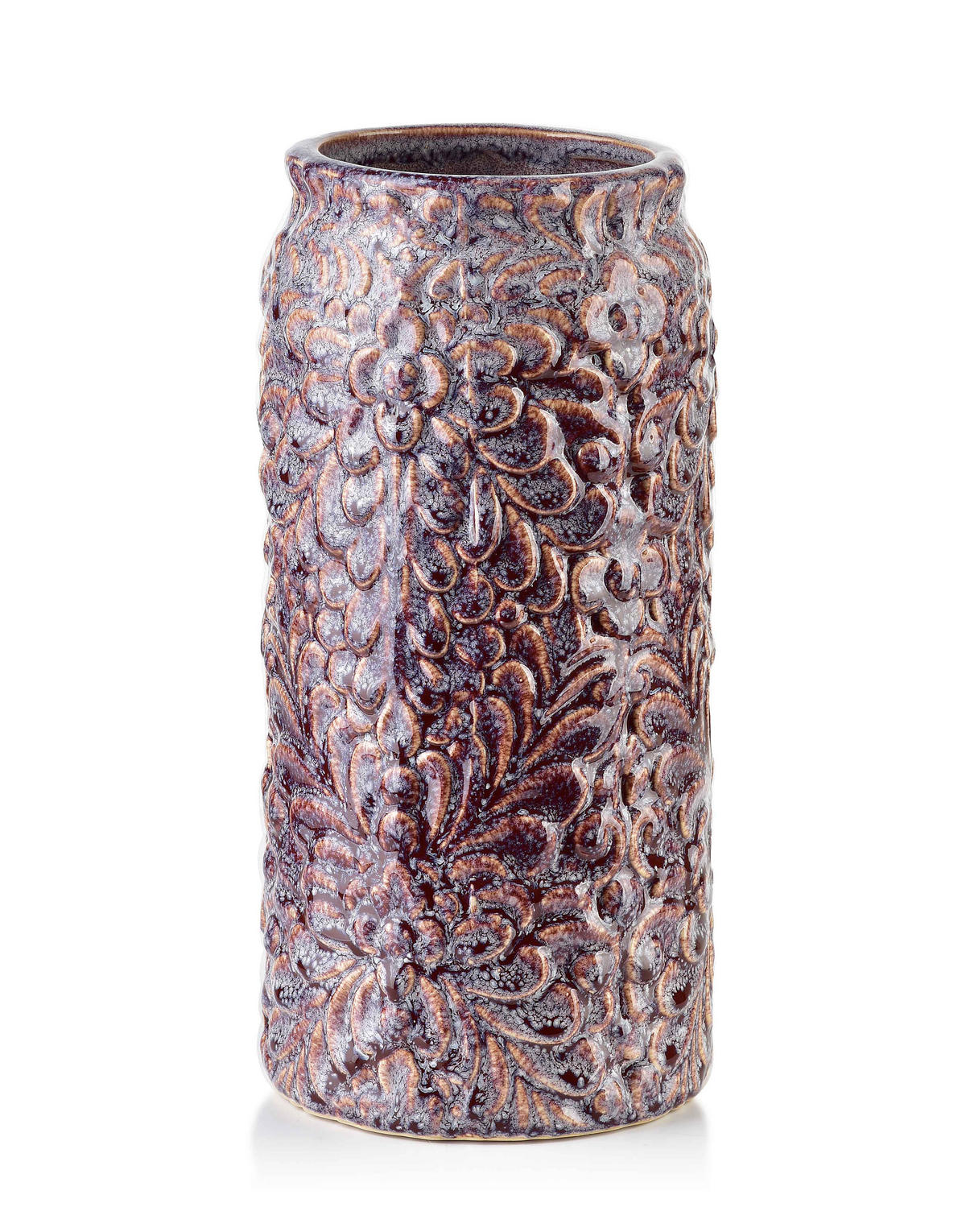 VASE Yanda Rosa 14.5/14.5/27 cm Keramik - Dunkelrosa, Keramik (27cm) - Mondex