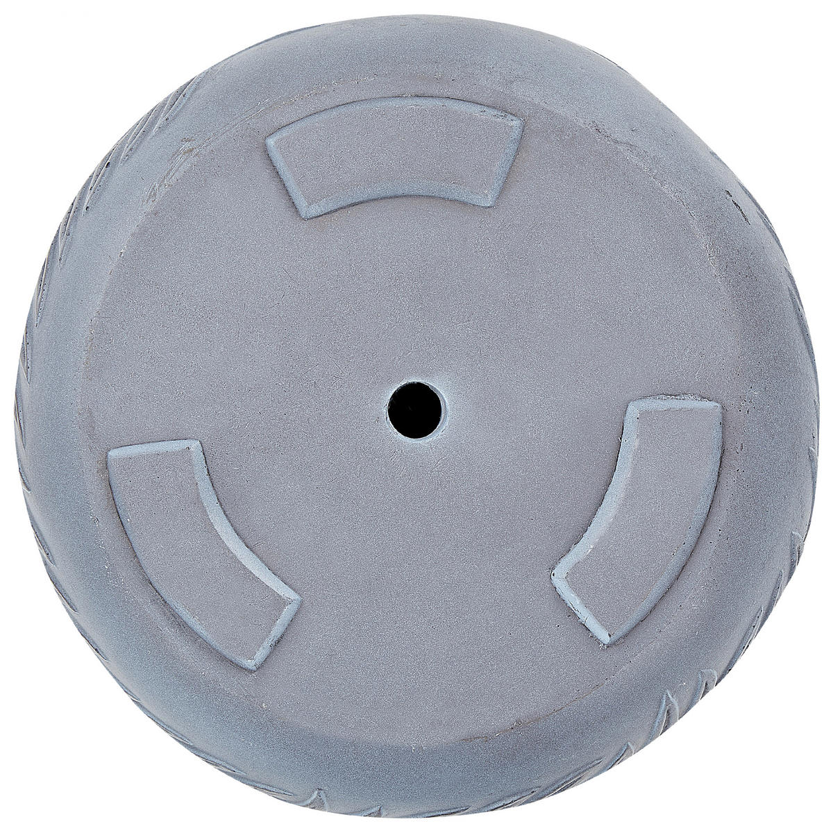 BLUMENTOPF grau rund 25/25/14 cm Ftero - Grau, Naturmaterialien (14cm) - Beliani