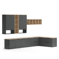 NÁSTĚNNÁ SKŘÍŇKA Wido Antracit - Sonoma dub/antracitová, kompozitní dřevo (80/50/40cm) - Vicco