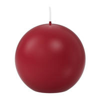 KUGELKERZEN Altrot Ø 80 mm, 6 Stück - Dunkelrot, Paraffin (8/8/8cm) - Wiedemann Kerzen