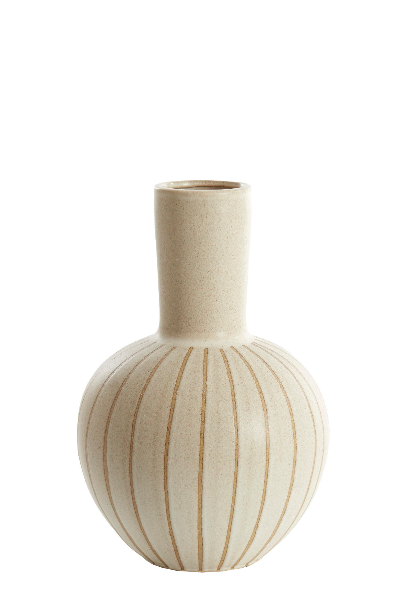 VASE Ulloa Braun Ø28,5/42 cm - Beige, Keramik (42cm) - Light & Living