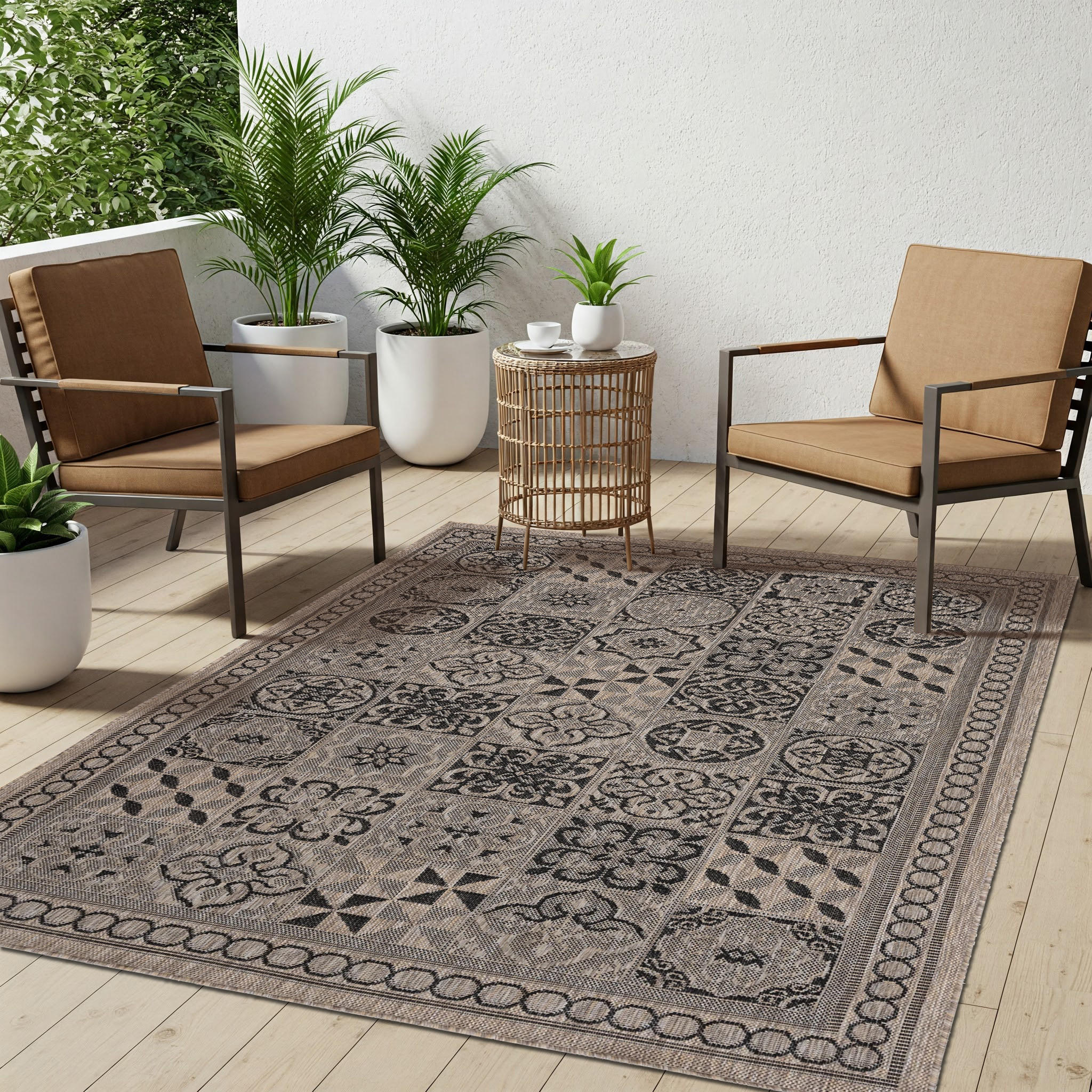 TEPPICH MELISSA Braun 140/200 cm - Braun, Kunststoff (140/200cm) - Tapiso