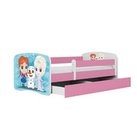 KINDERBETT Eisberg mit Schublade 140/70 80/61/144 - Rosa, Holzwerkstoff (80/140cm) - RAUMHIRSCH FURNITURE