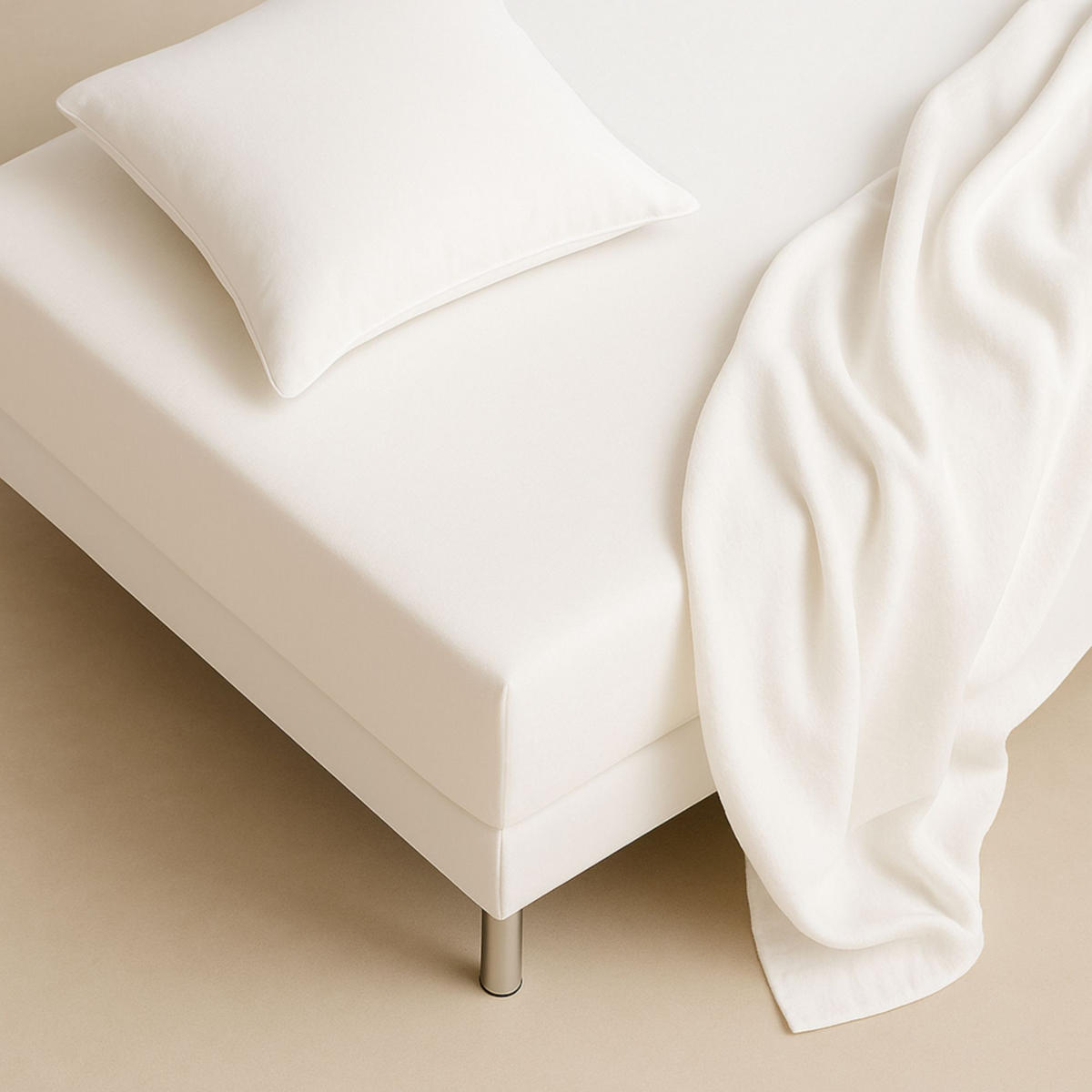NAPÍNACIE prestieradlo FLAT - biela, textil (200/200cm) - Schöner Wohnen