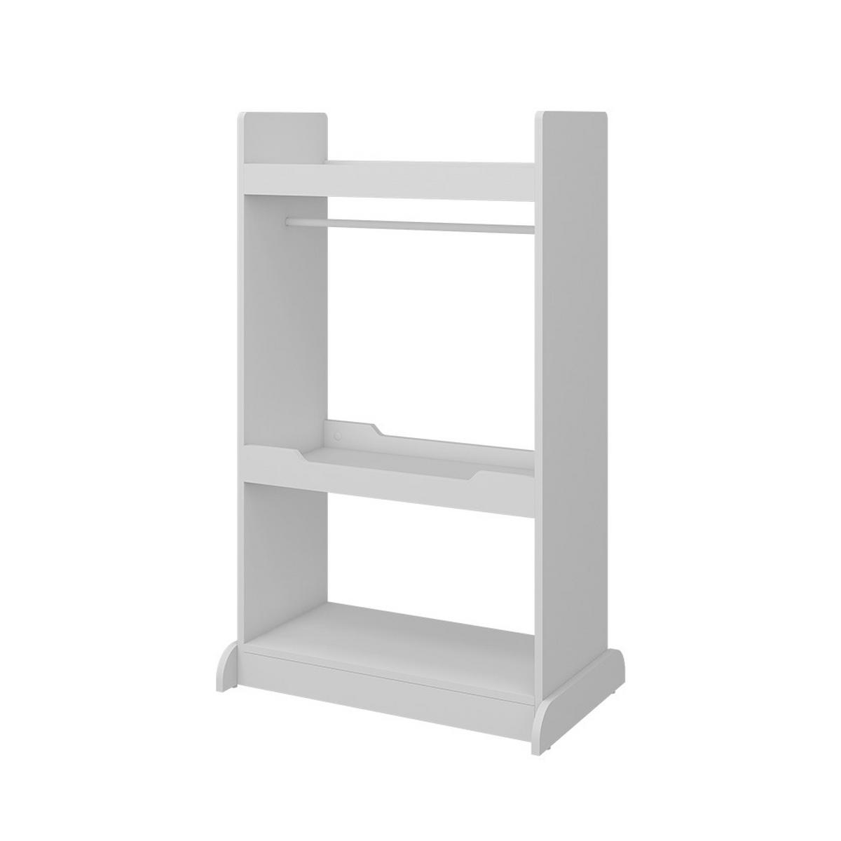 KINDERKLEIDERSCHRANK Conny Weiß 67 x 110 cm mit Kleiderstange - Weiß, Holzwerkstoff (67/110/38cm) - Vicco