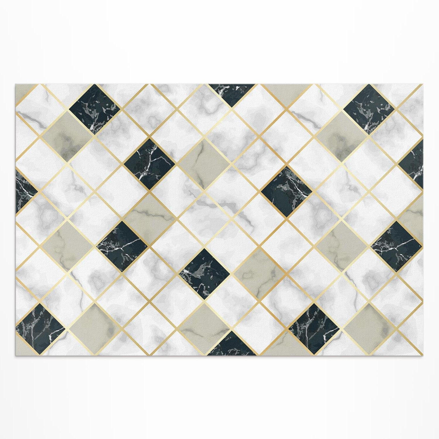 Wallfluent Teppich Blaugrau 120x180 cm