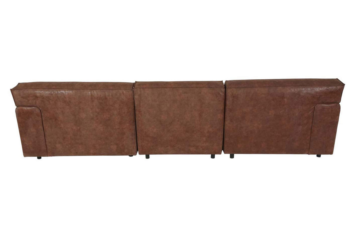 ECKSOFA OTTOMANE LINKS Braun - Braun, Textil (295/178cm) - MCW