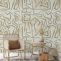 TAPETE Graffiti aus echtem Papier, 200x280cm, 8 Bögen - Beige, Papier (200/280cm) - WALLPAPERS4BEGINNERS