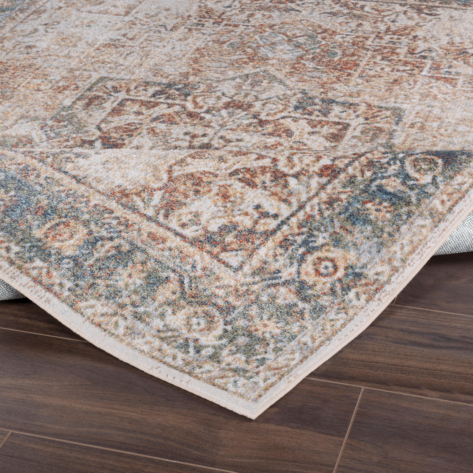 Thumbnail - Livabliss Maschinenwaschbar-Läufer, Dunkelorange, Textil, Grafikmuster, Rechteckig, 80x220 cm, Oeko-Tex® Standard 100, i...