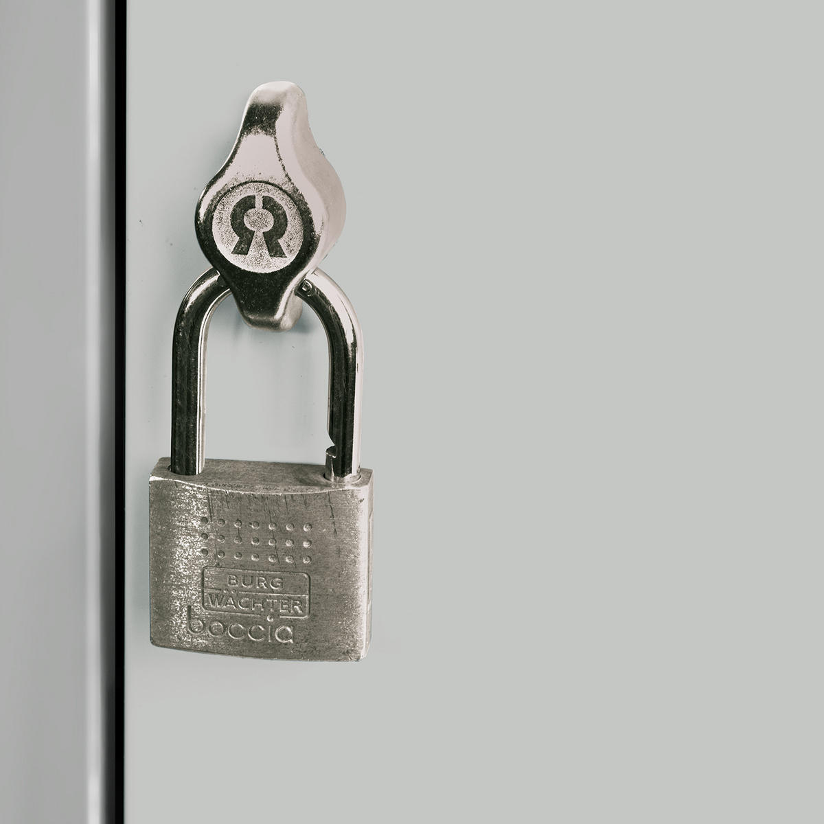 SCHLIESSFACHWÜRFEL 2x Blocky mit Drehriegelschloss für Vorhängeschloss 40x40x40cm Lichtgrau - Grau, Metall (40/40/40cm) - PROREGAL