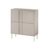 KOMMODE Tresse 4D - Beige, Holzwerkstoff/Metall (100/110/40cm) - MIRJAN24