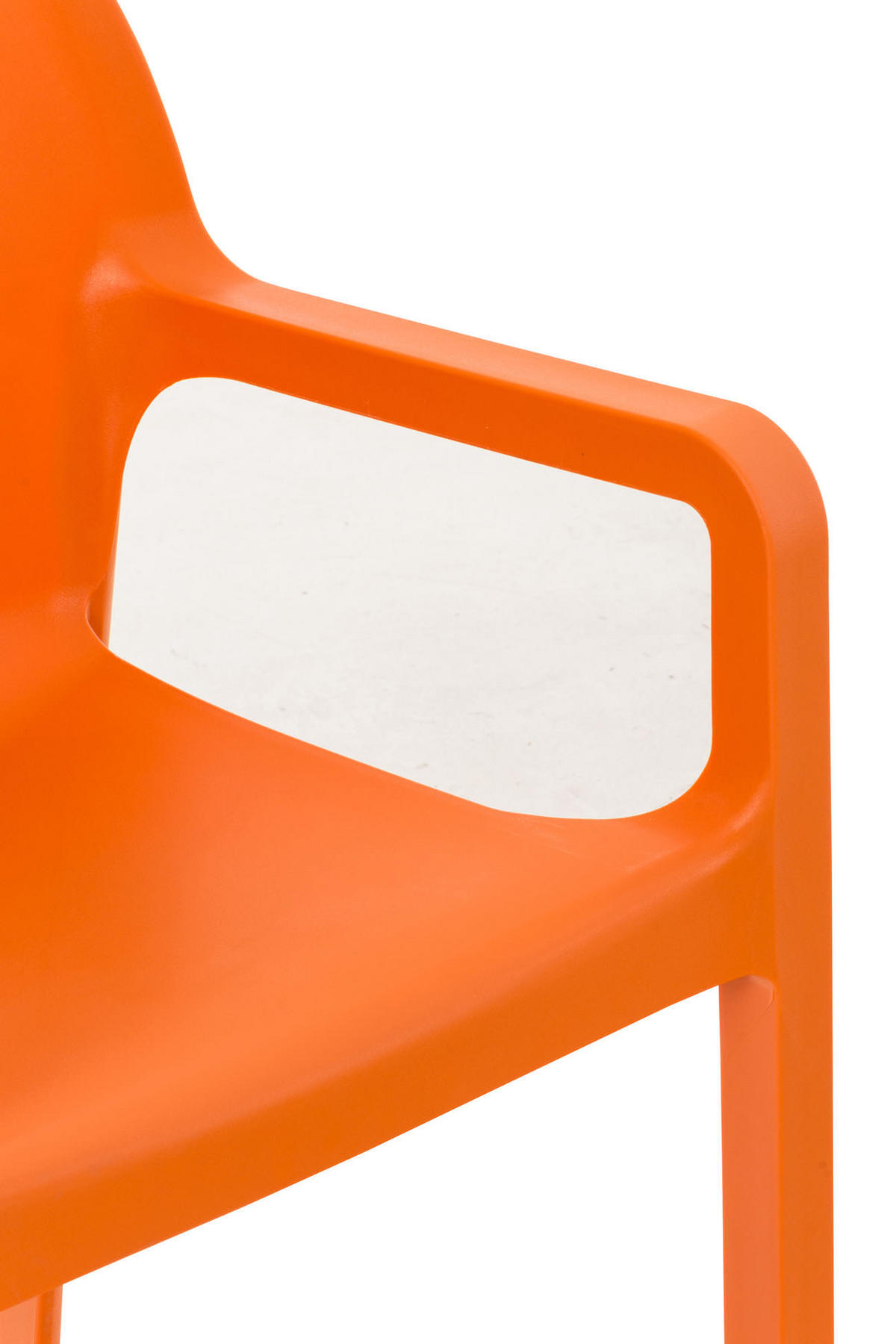 STUHL REWIU 84x57x53 cm orange Kunststoff Kunststoff - Orange, Kunststoff (57/84/53cm) - DELUKE