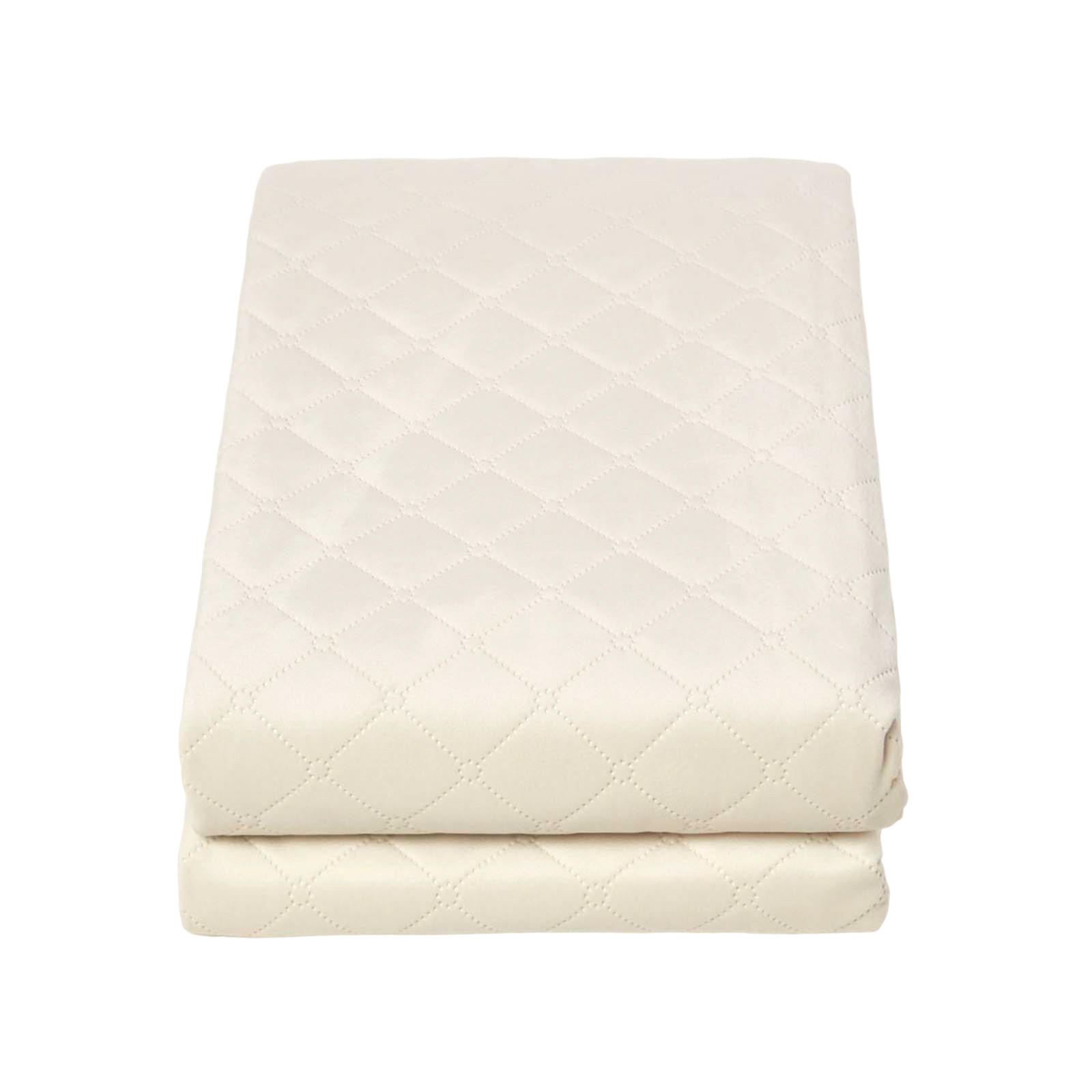 SAMT-WOHNDECKE 150/200 cm, gesteppt - Creme, Textil (150/200cm) - Homescapes