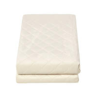 SAMT-WOHNDECKE 150/200 cm, gesteppt - Creme, Textil (150/200cm) - Homescapes