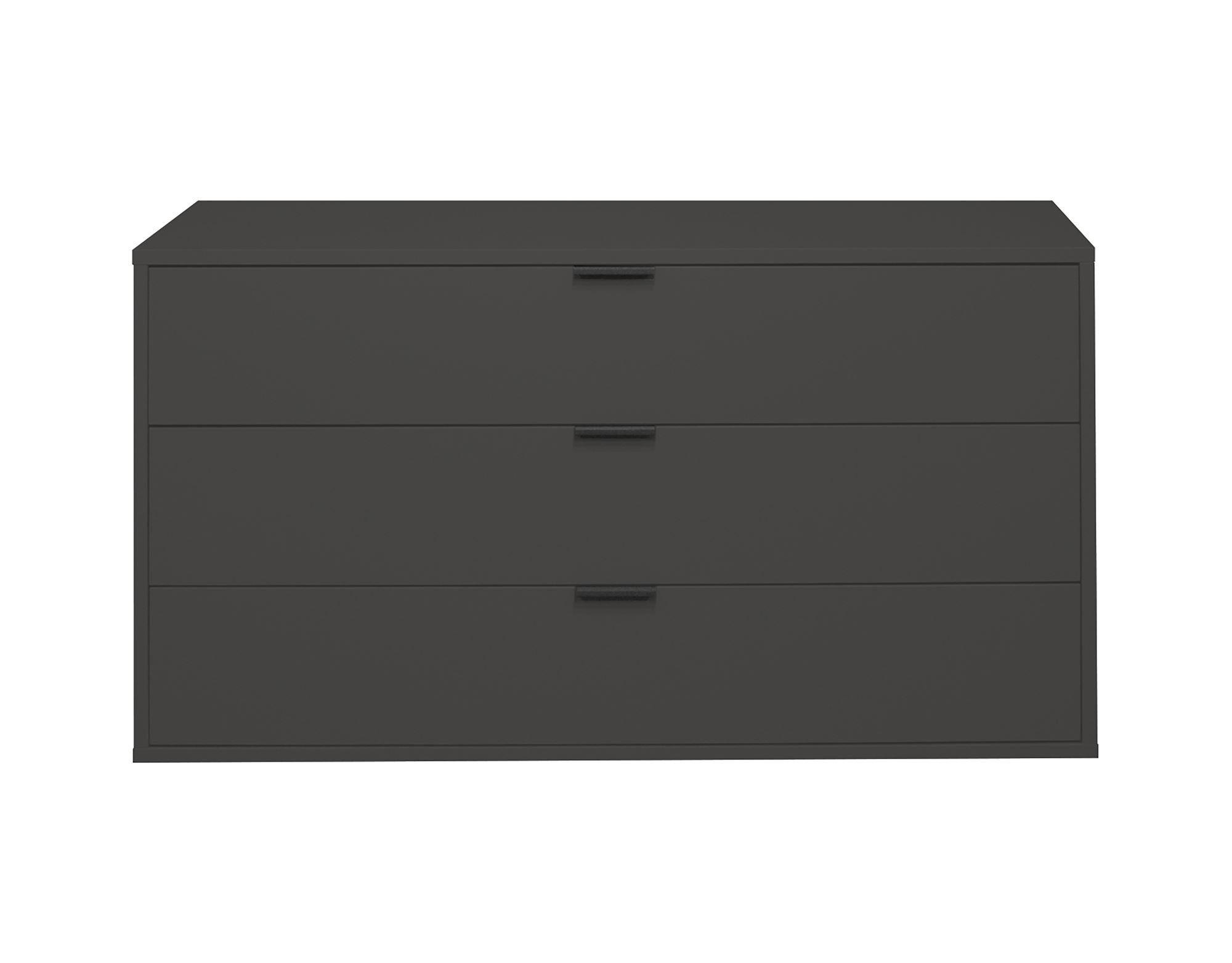 KOMMODE Erna 119x45x67 Anthrazit matt Lack - Anthrazit, Holzwerkstoff (119/67/45cm) - 58aufmkessel