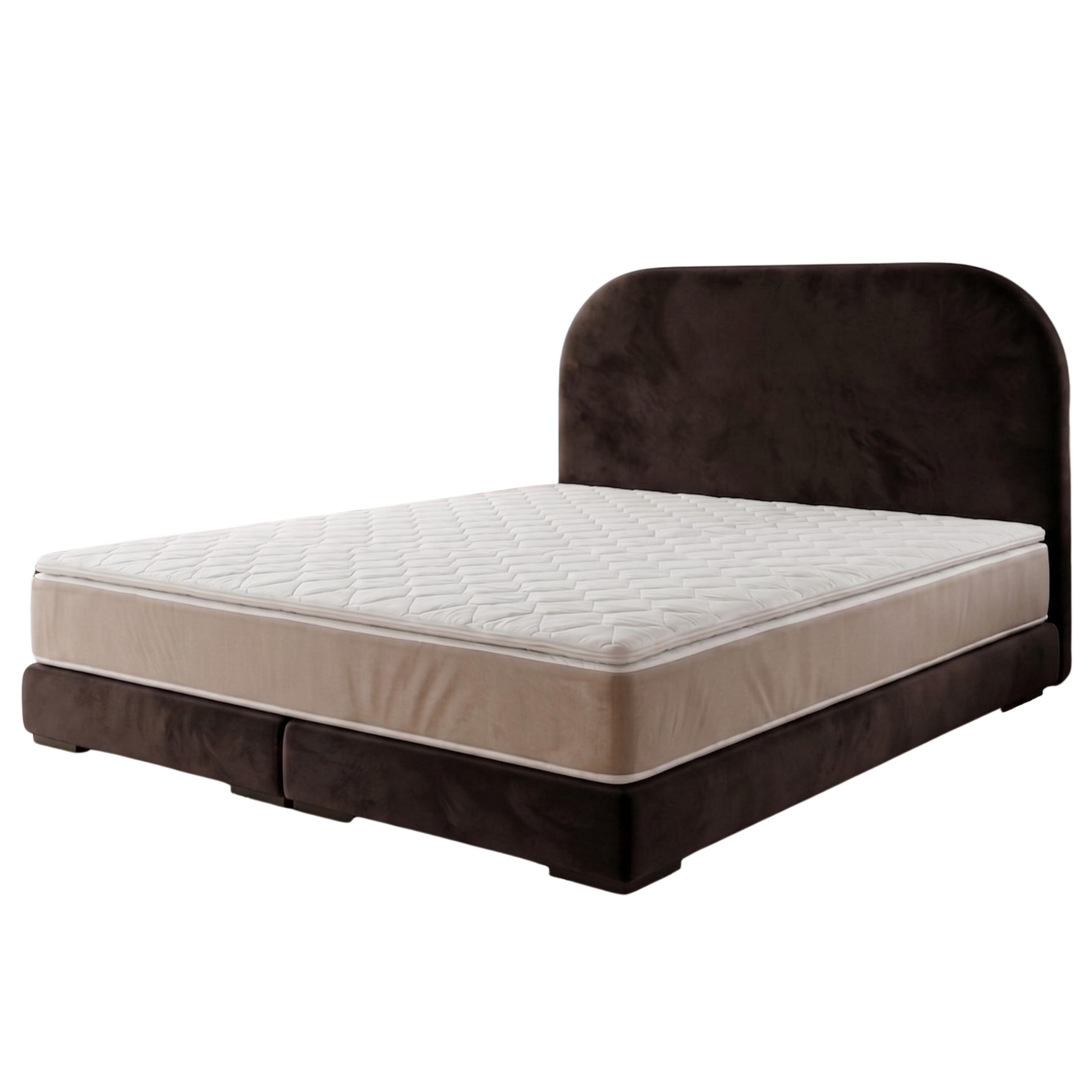 POLSTERBETT LEON1 160x 200 cm Farbe: Braun - Braun, Textil (160/200cm) - A&J MöbelLand