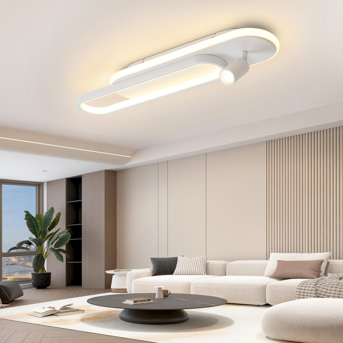 LED-DECKENLEUCHTE Sarnel 13/13/15.5 cm - Weiß, Metall (13/13/15.5cm) - ZMH
