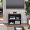 LOWBOARD Wido Anthrazit/Sonoma 60 x 50 cm mit 2 Fächern - Anthrazit, Holzwerkstoff (60/50/40cm) - Vicco