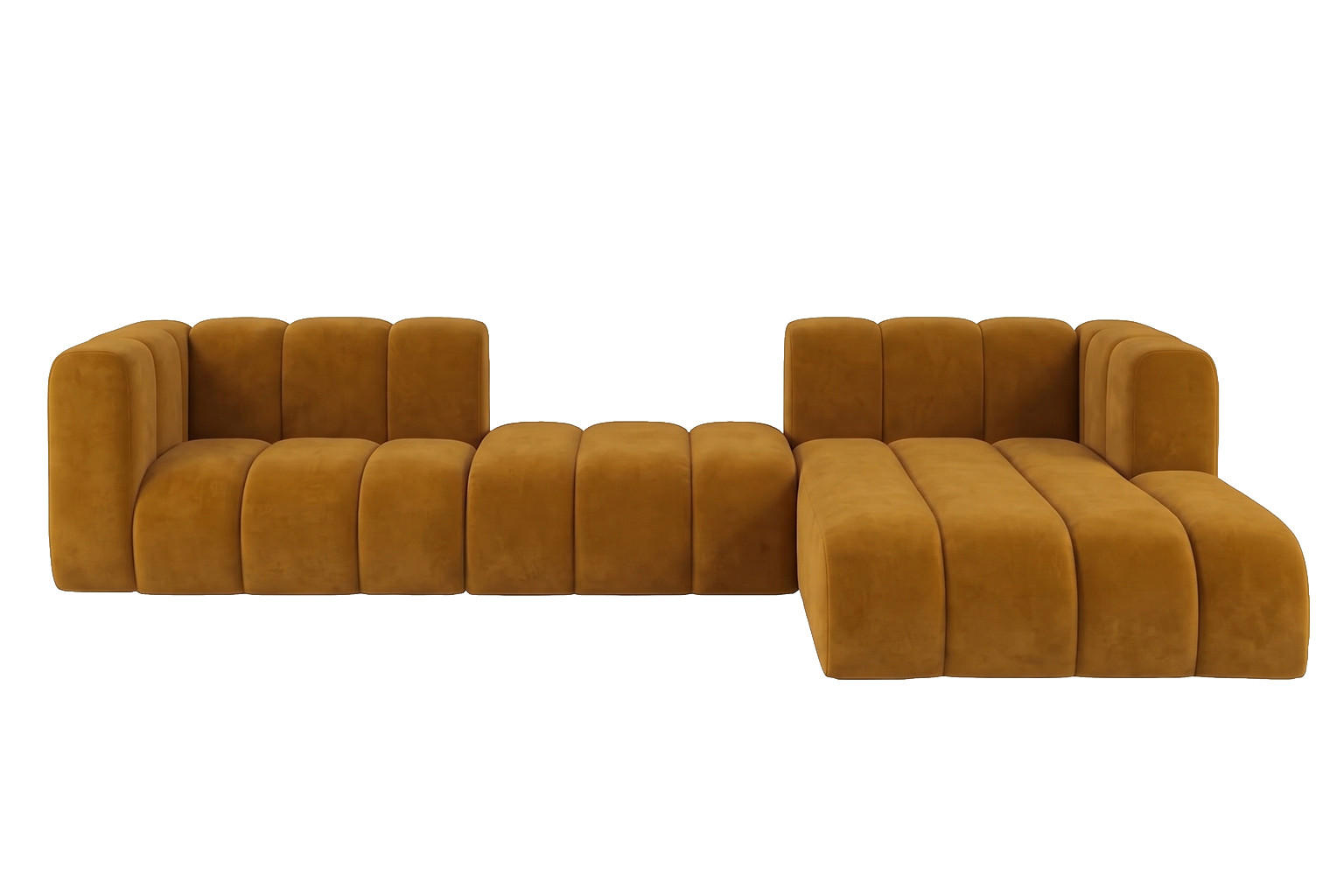 Kaiser Möbel Ecksofa Gelb 319x175 cm