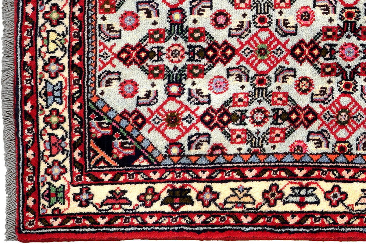 TEPPICH Assadabad Blau 201/81 cm Schurwolle - Blau, Textil (81/201cm) - Looma