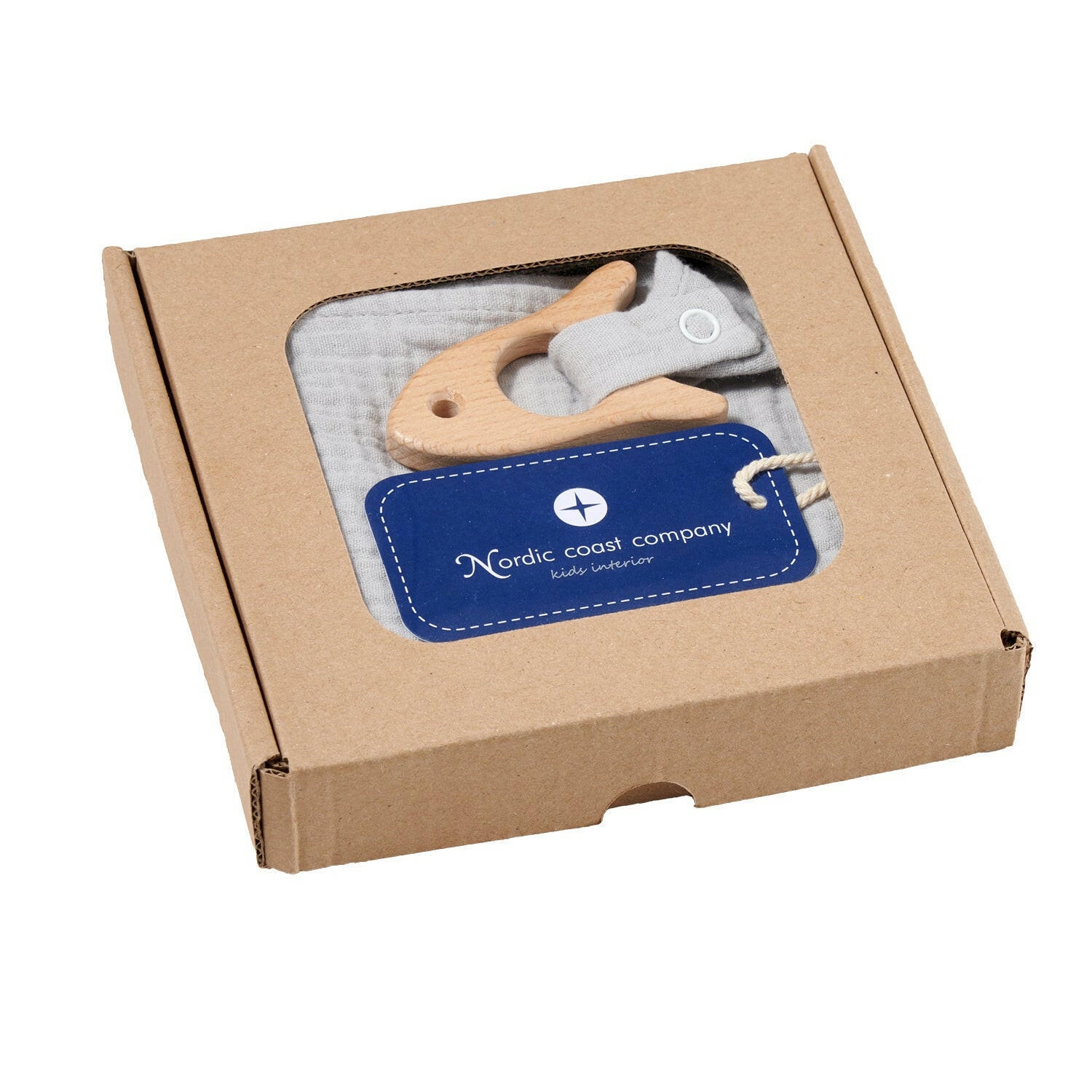 Thumbnail - nordic coast company Kuscheltuch, Grau, Textil, 30x1x30 cm, Spielzeug, Babyspielzeug, Schmusetücher