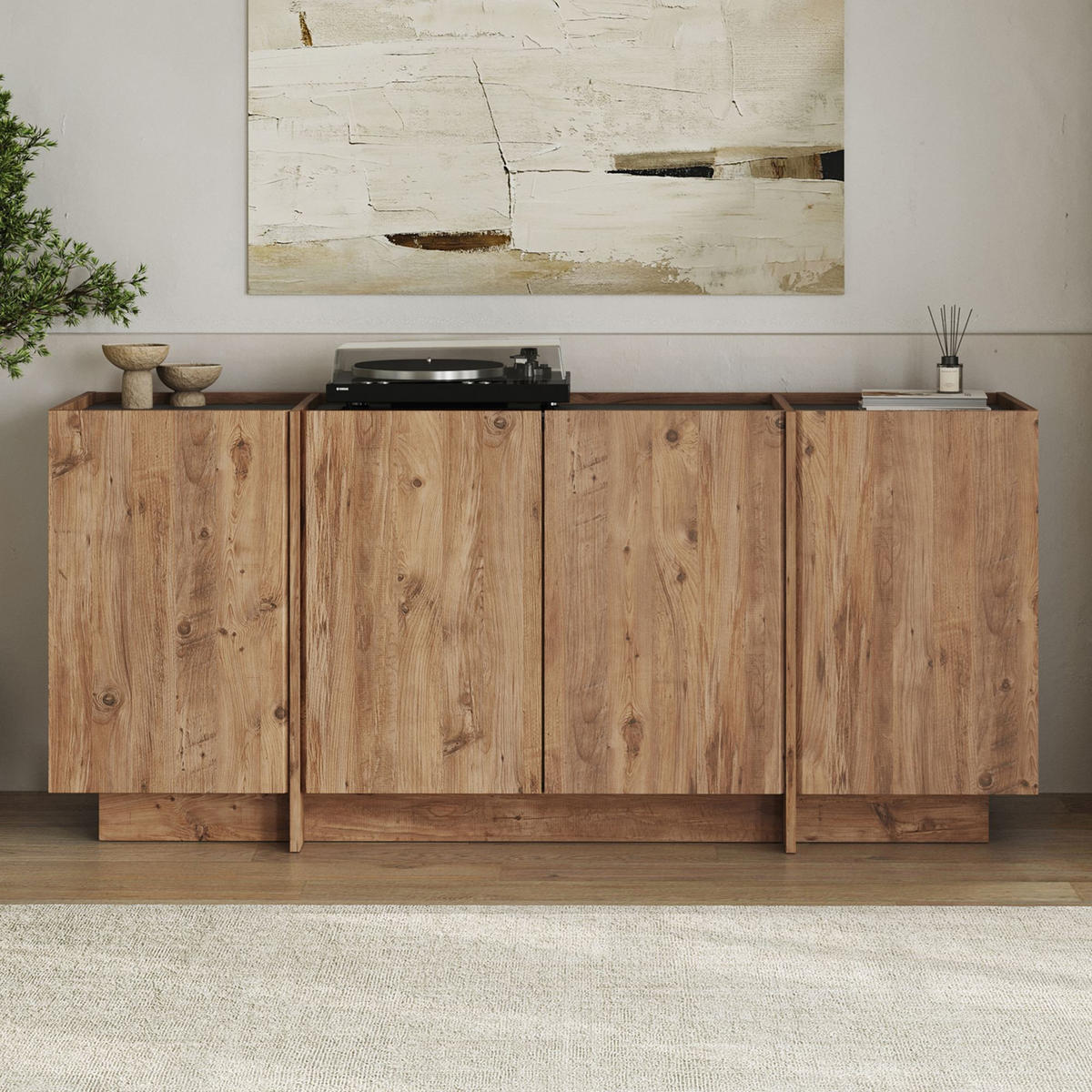 BUFFETSCHRANK dorma Braun - Braun, Holz (180/80/45cm) - Habitat Garten