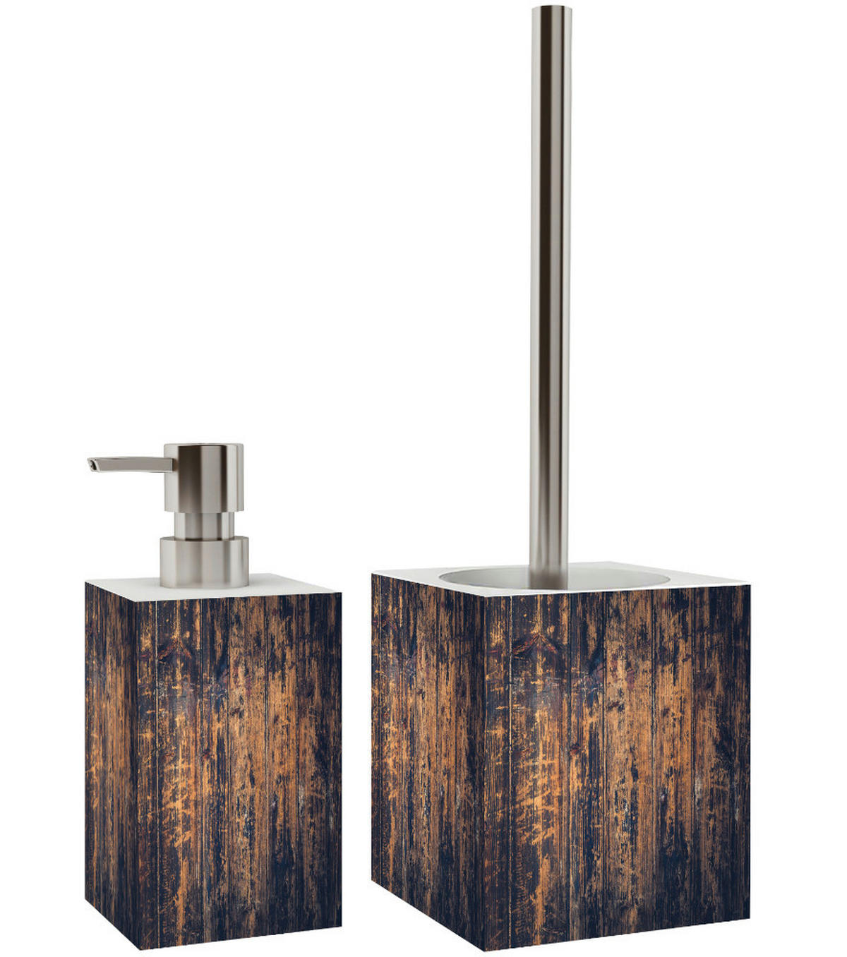 BADEZIMMER Set Vintage - Schwarz, Kunststoff (7/17/7cm) - Sanilo