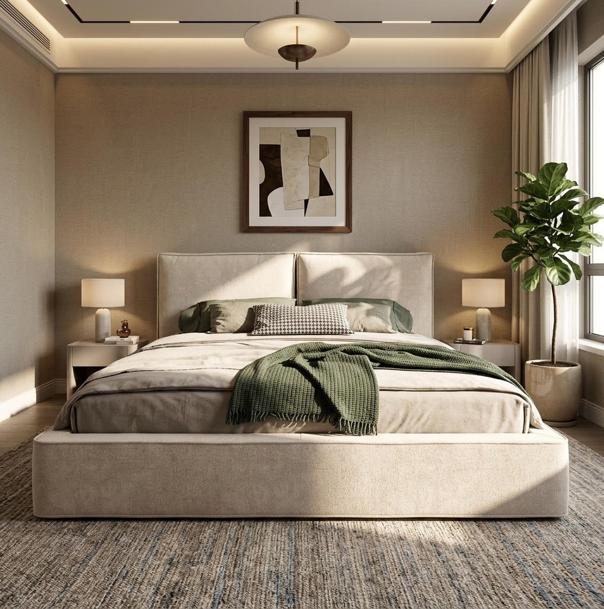 POLSTERBETT aus Chenille 180x200 cm Beige mit hydraulischem Stauraum, Lattenrost und Matratze - Beige, Textil (180/200cm) - Modfu