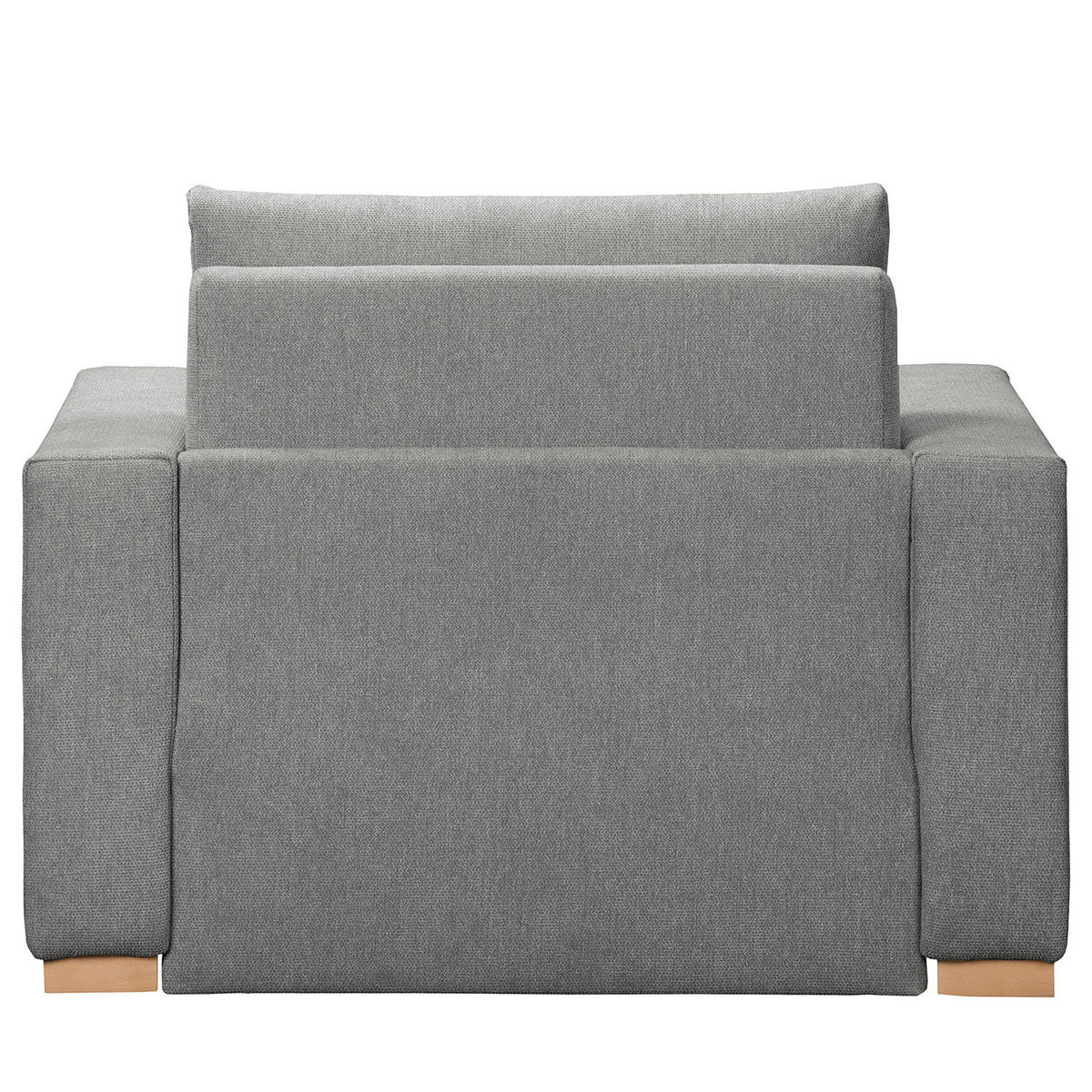 SCHLAFSESSEL - Buchefarben/Grau, Buchenholz/Textil (110/90/90cm) - home24