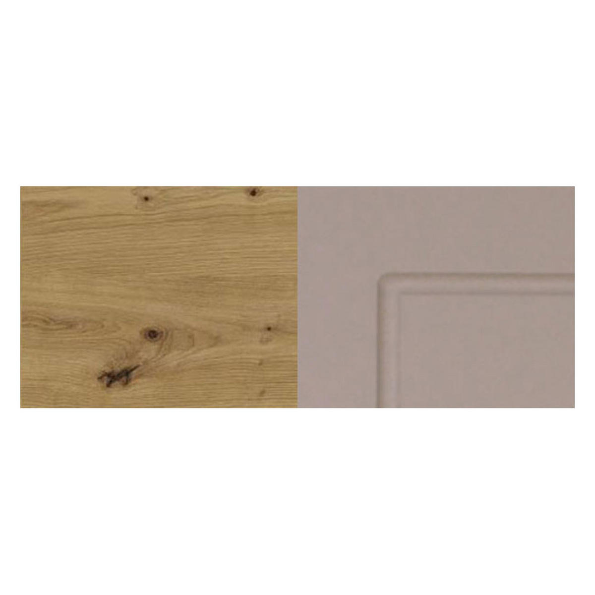 KÜCHENUNTERSCHRANK Kvantum D1D/50 Beige Matt / Eiche Artisan Matt 50 / 50 / 82cm - Beige/Eiche Artisan, Holz/Holzwerkstoff (50/82/50cm) - Feldmann-Wohnen