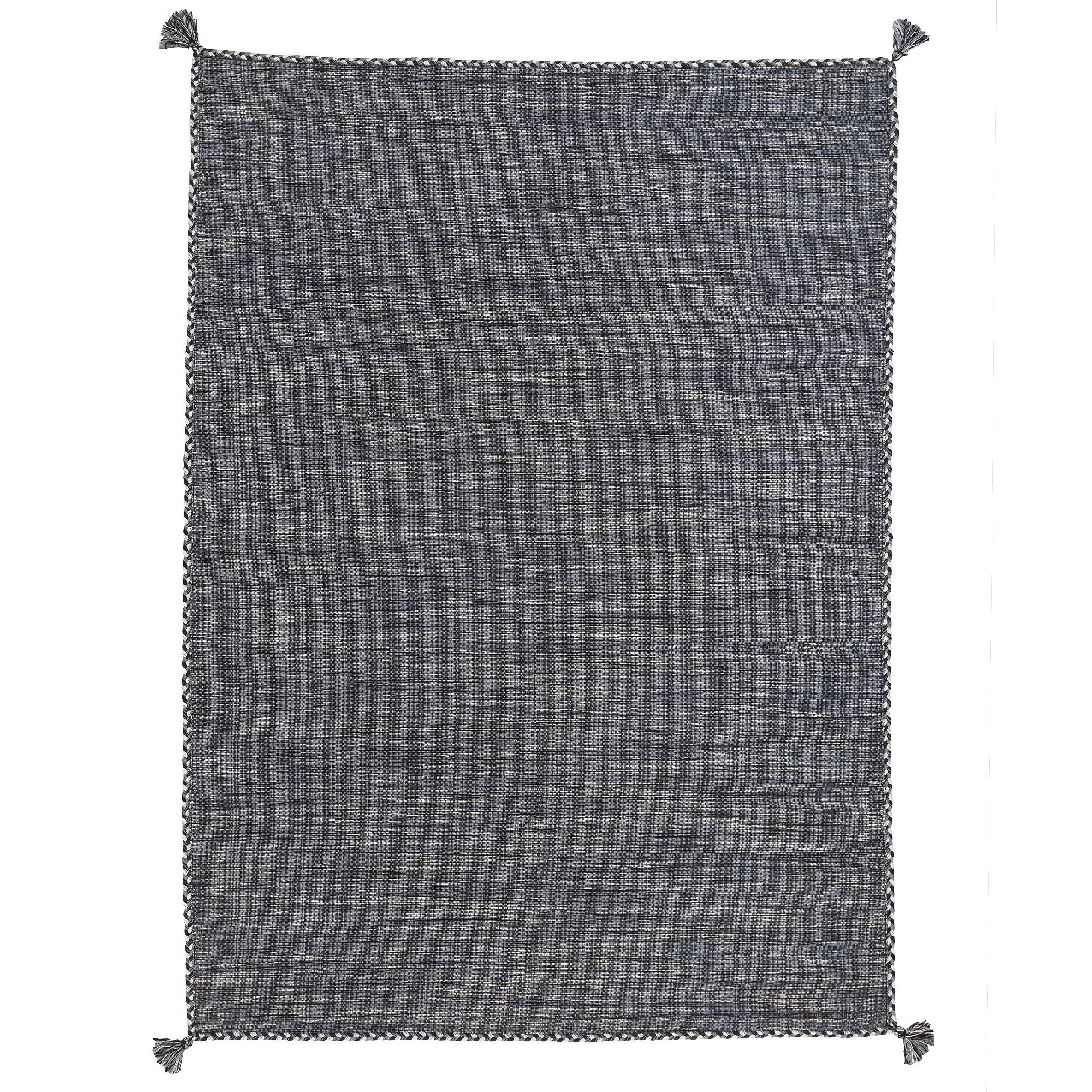 NATUR TEPPICH KELIM PRICO - Anthrazit, Textil (90/160cm) - Pergamon