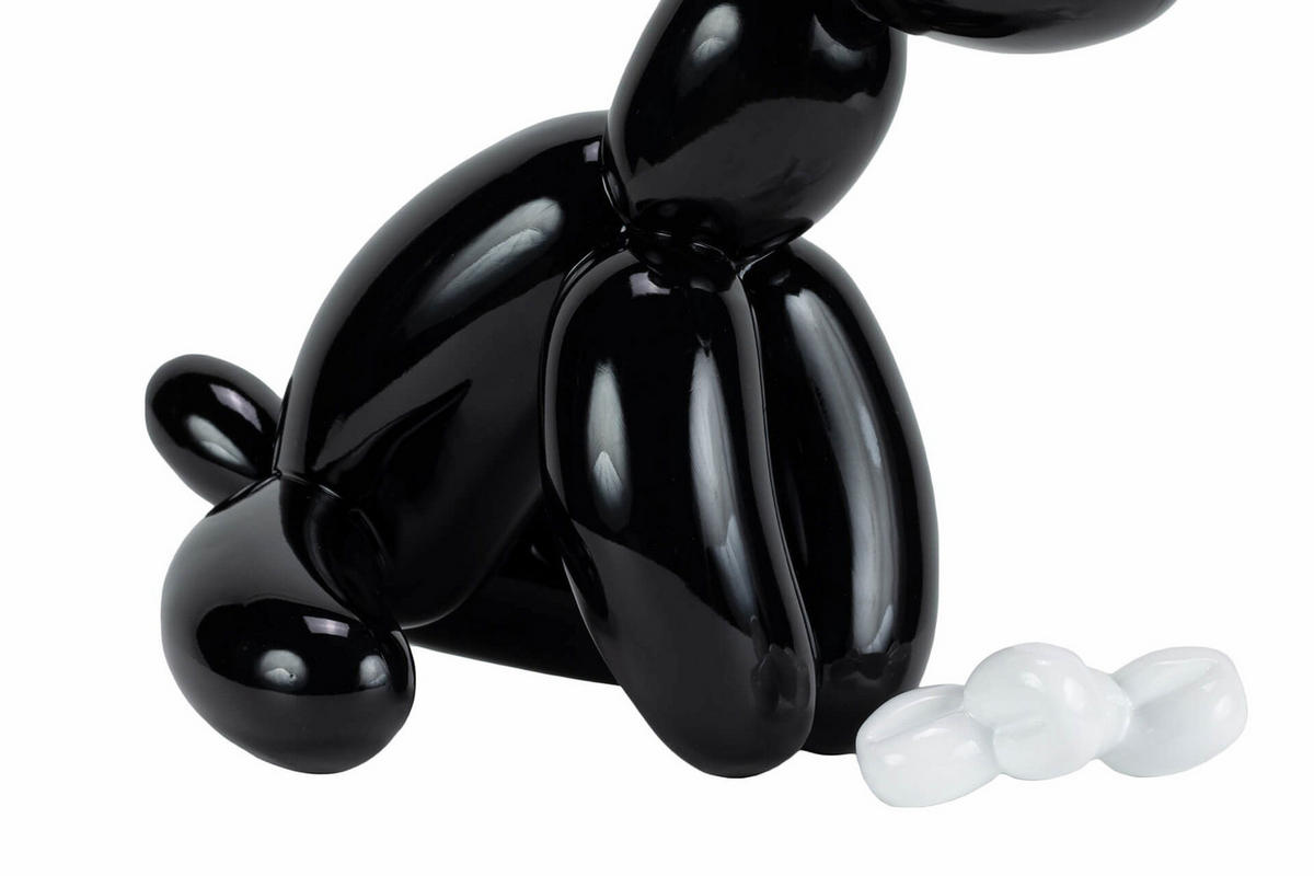 SKULPTUR Schwarz 30/28 cm - Schwarz, Stein (1.15/28/18cm) - KUNSTLOFT