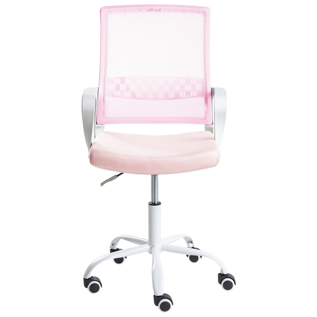 BÜROSTUHL Pastellrosa Ease - Pink, Textil (54/94/54cm) - Beliani