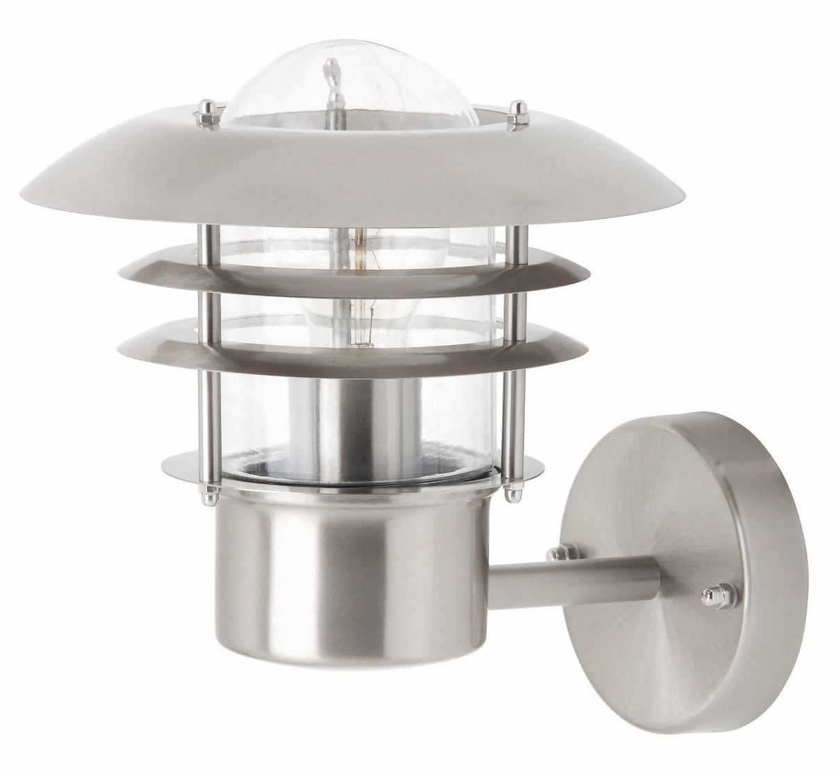 AUSSENWANDLEUCHTE Terrence 45781/82 - Edelstahlfarben, Metall (21.6/22.6/25.2cm) - Brilliant