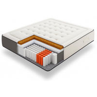 MATRATZE 160x200 PREMIUM HYBRID - Weiß, Textil (160/200cm) - Simpur