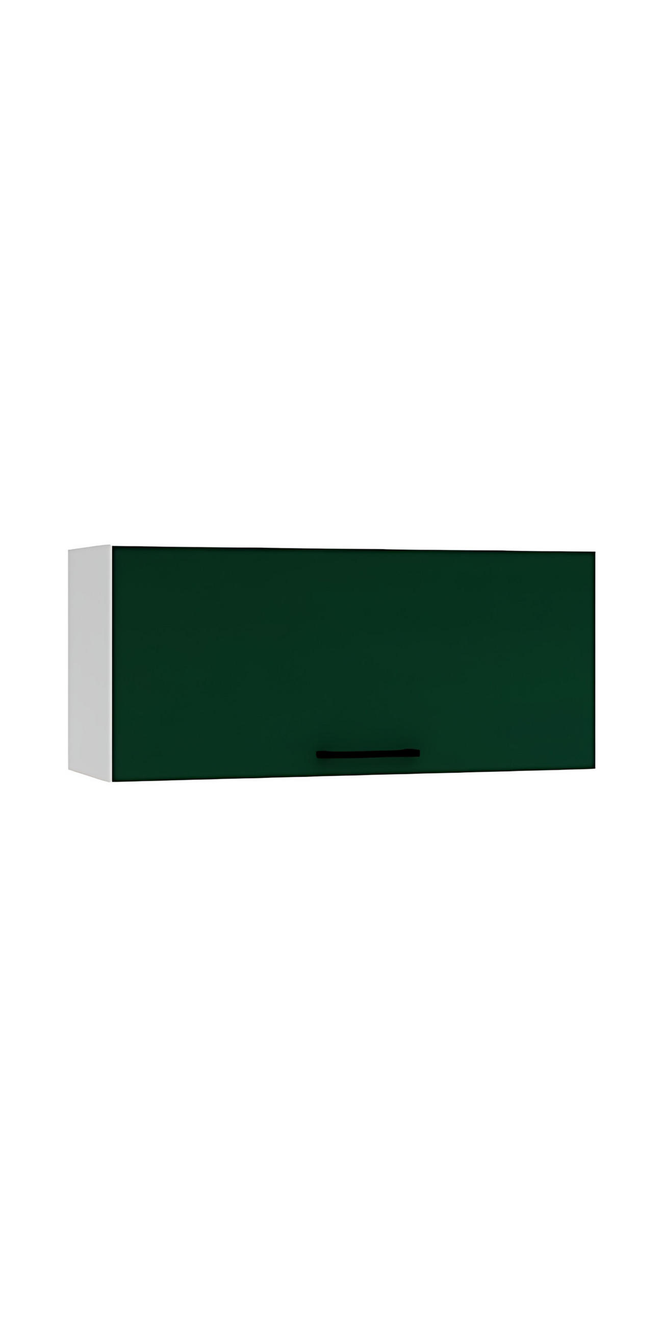HÄNGESCHRANK W80OKGR - Morvex - Praktische Aufbewahrungsidee - Dunkelgrün, Holz/Metall (80/36/30cm) - ROYAL24_MARKT