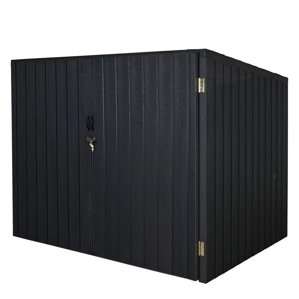 MÜLLTONNENVERKLEIDUNG Anthrazit - Anthrazit, Metall (213/172/160cm) - MCW