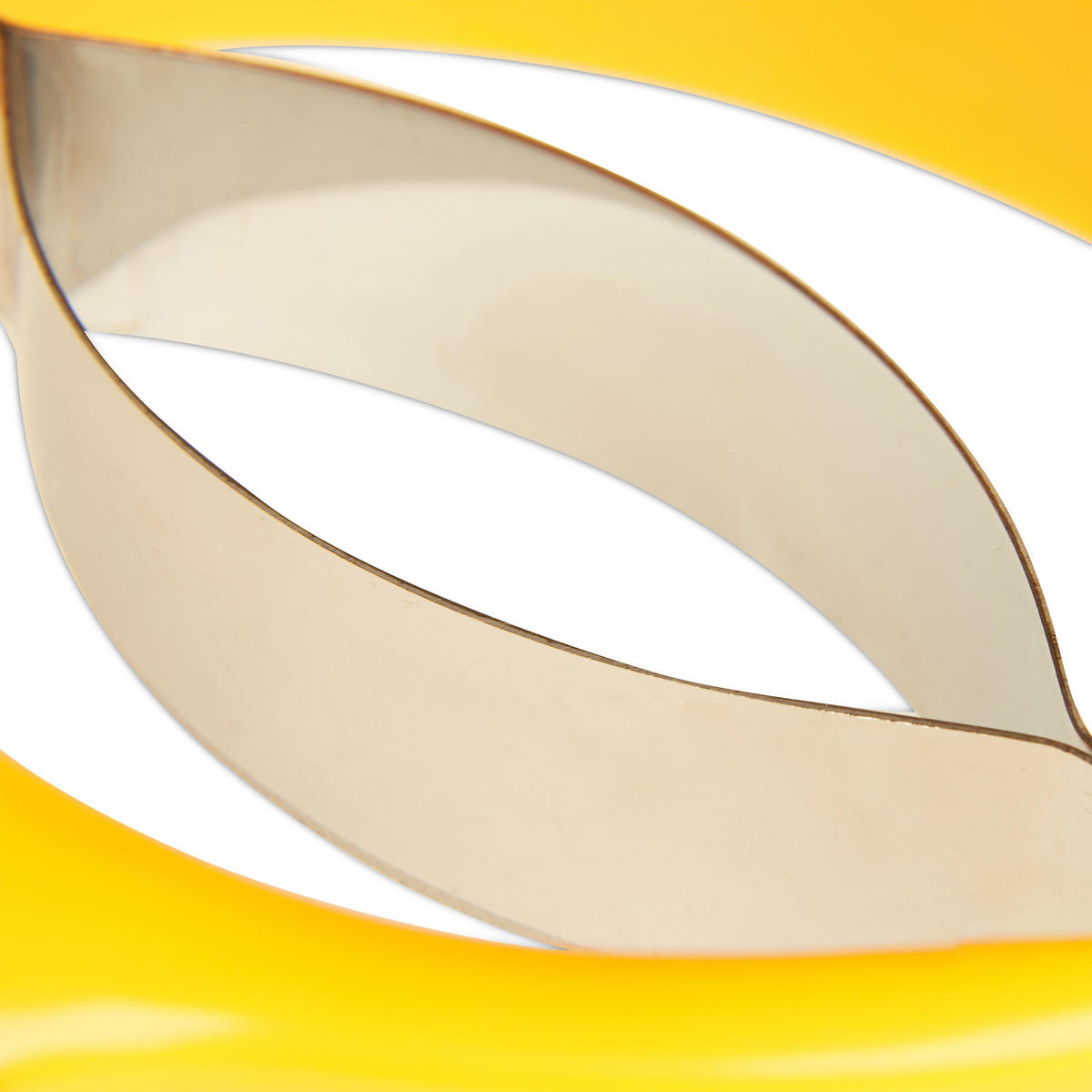 MANGOSCHNEIDER - Gelb, Kunststoff/Metall - Relaxdays