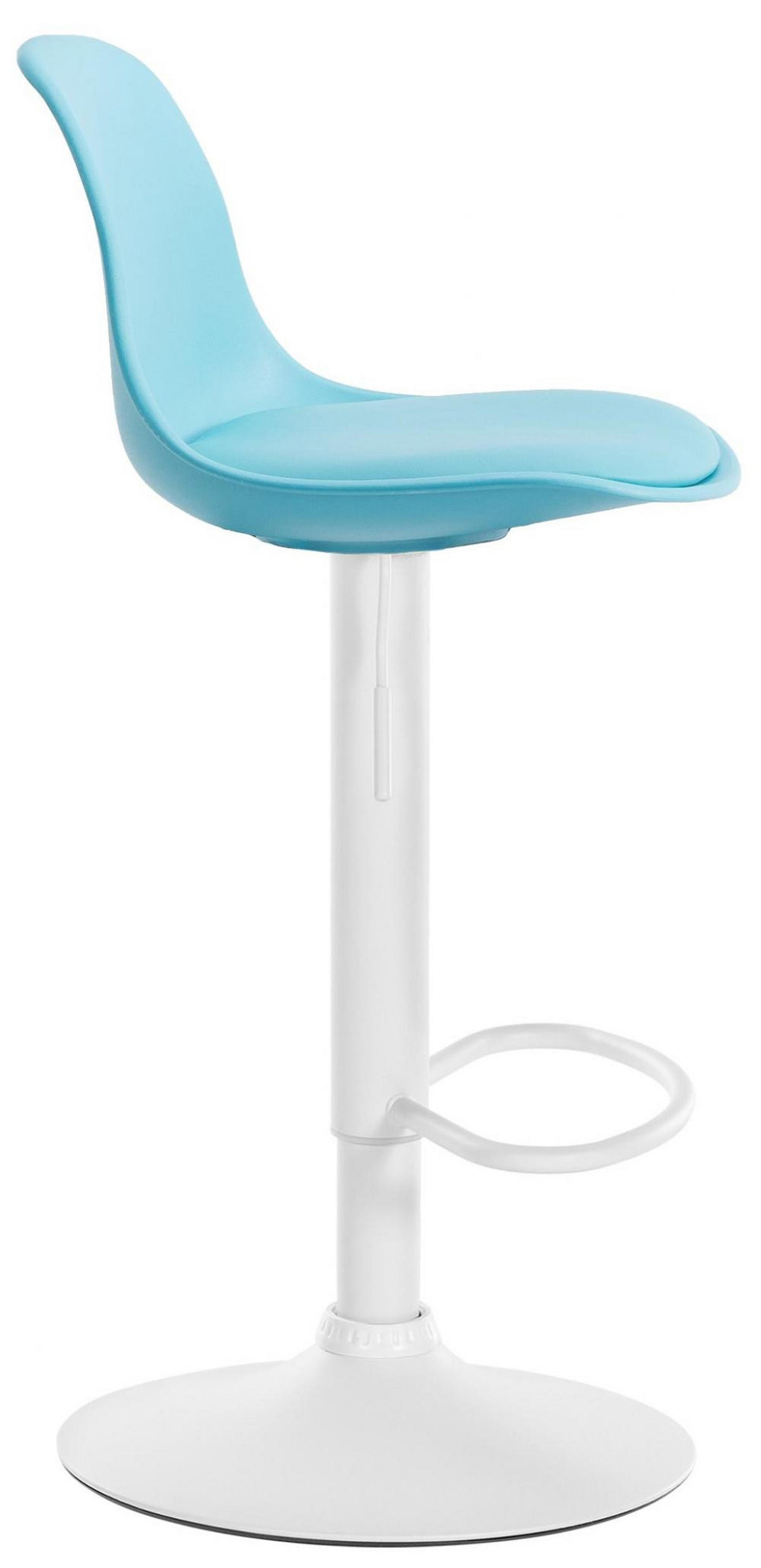BARHOCKER Kunststoff blau - Blau/Weiß, Kunststoff/Metall (39/82/43cm) - CLP