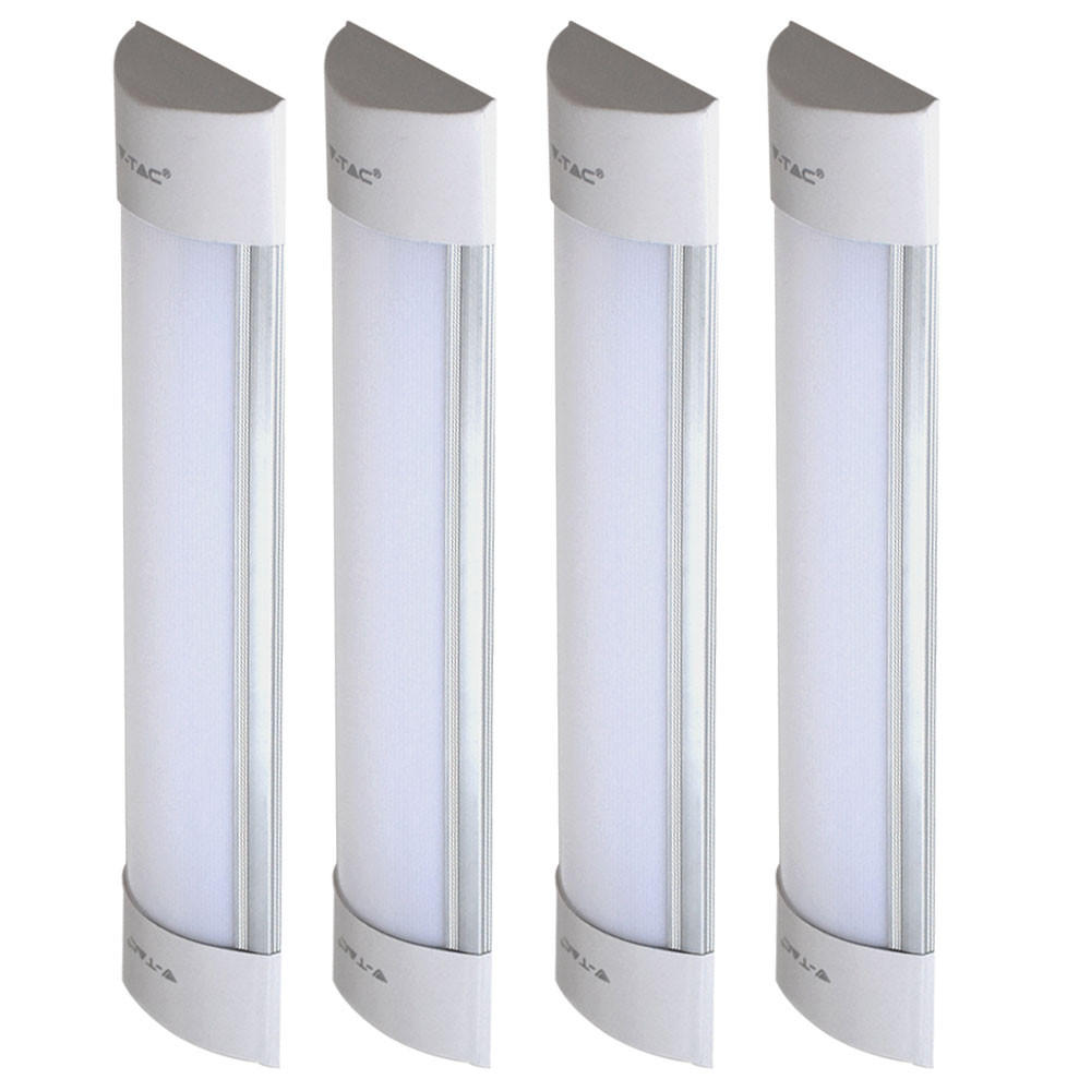 LED WANDLEUCHTE Metall Weiß 4er Set - Weiß, Metall (7.4/2.4/30cm)