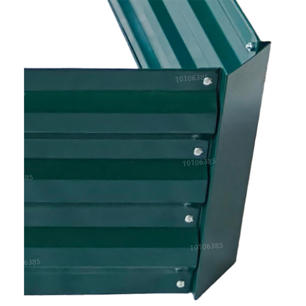 HOCHBEET - Grün, Metall (57/60/57cm) - Relaxdays