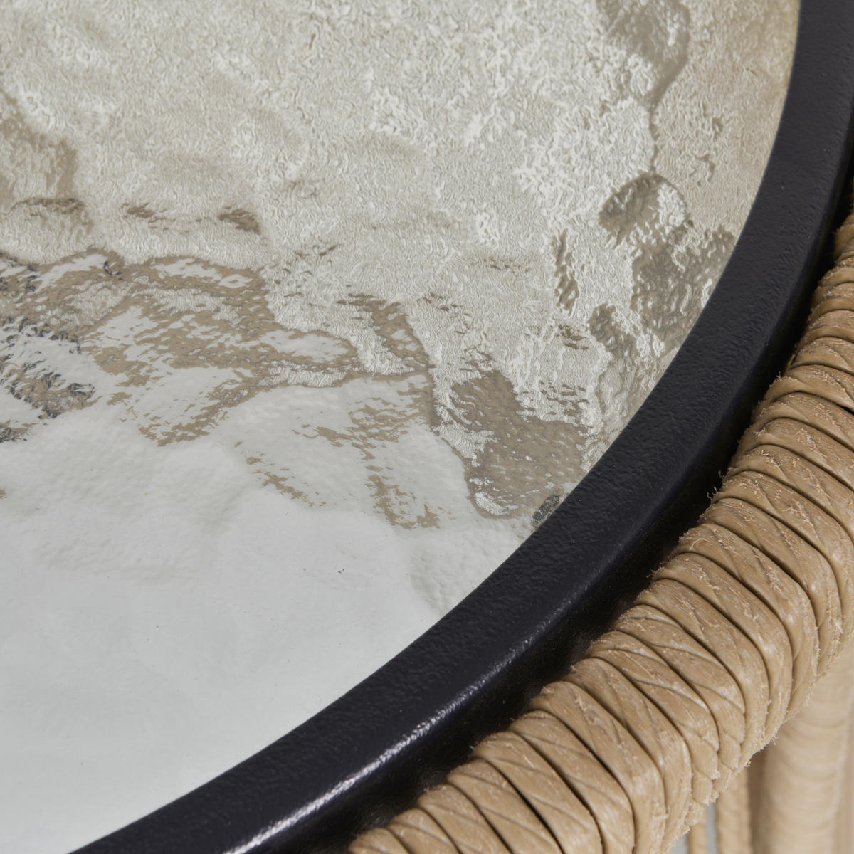 GARTENMÖBEL-SET mit Kissen, mit 1 Beistelltisch, für Garten, Terrasse, Stahl, Kaffee - Creme, Kunststoff - Outsunny