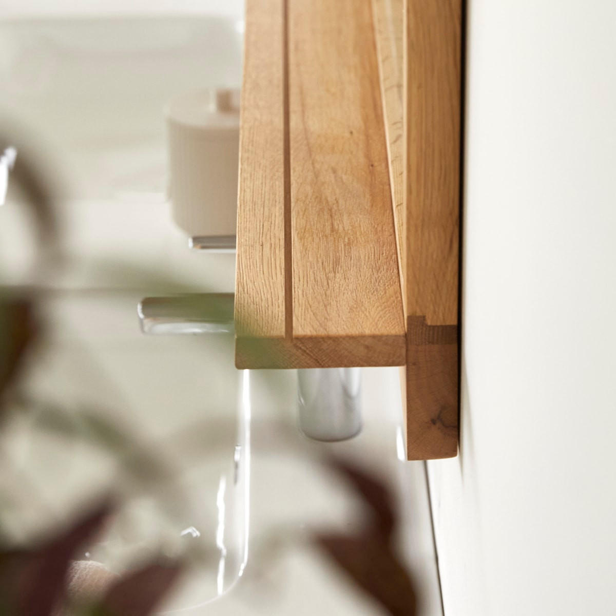 SPIEGEL Easy Natur aus Eiche - Naturfarben, Holz (120/50/12cm) - Tikamoon