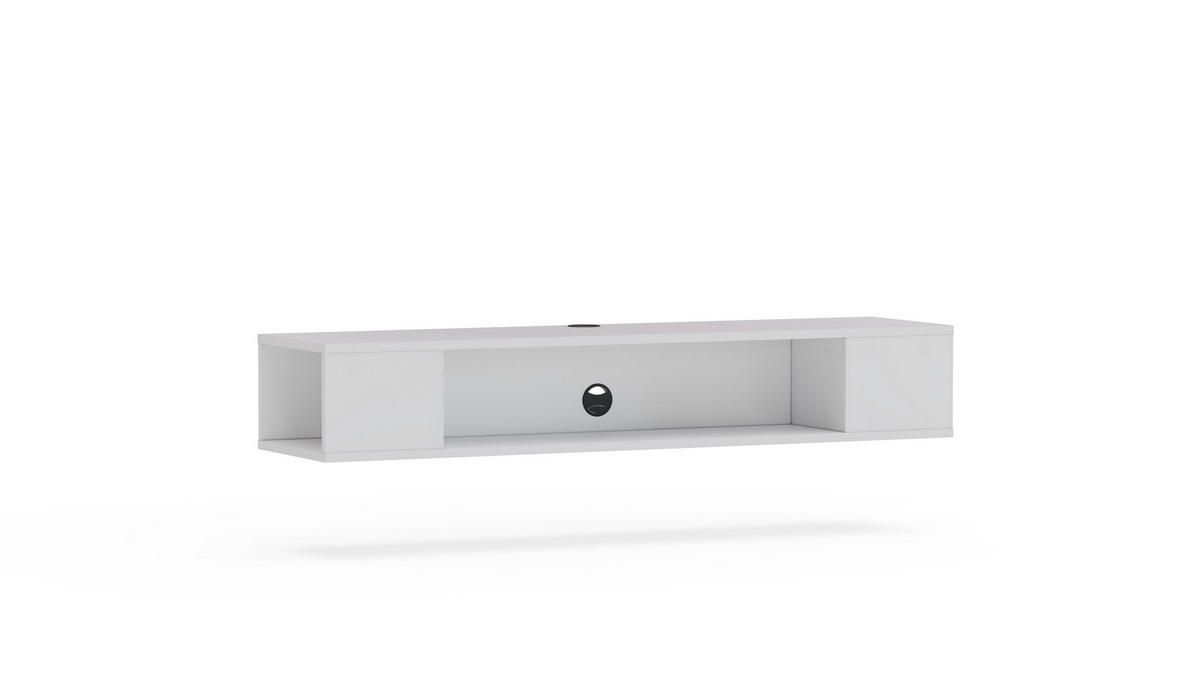 TV-ELEMENT Peti Weiß - Weiß, Holzwerkstoff (135/23/35.2cm) - Decorotika